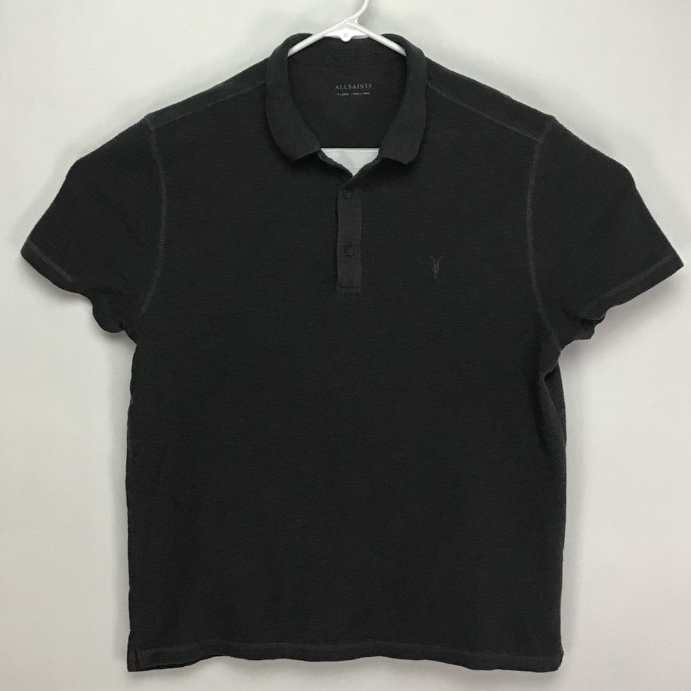 All Saints men’s short sleeve polo shirt XL